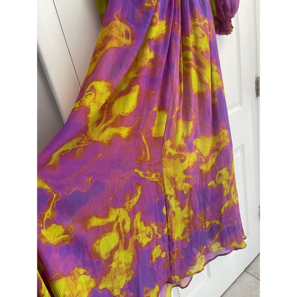 Delfi Selena Cut-Out Chiffon Maxi Dress Large - Picture 5 of 11